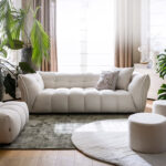 Sofa văng vải lông cừu decor Marshmallow FQ0195