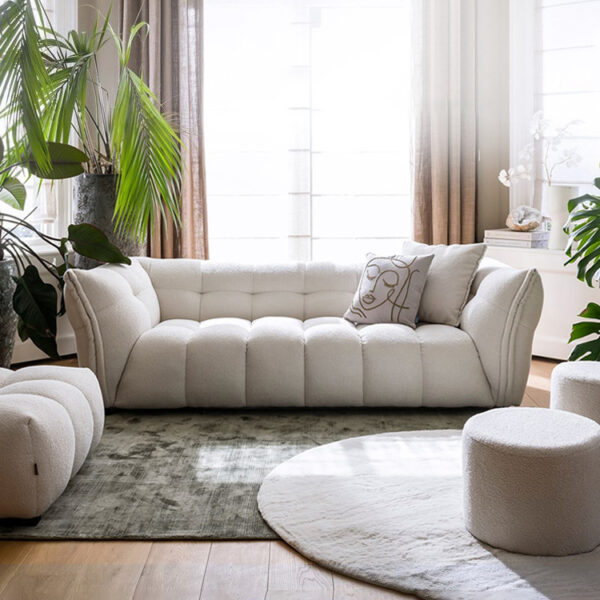 Sofa văng vải lông cừu decor Marshmallow FQ0195