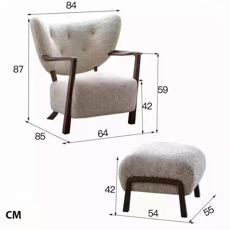 Ghế bành thư giãn phong cách Mid Century MH447