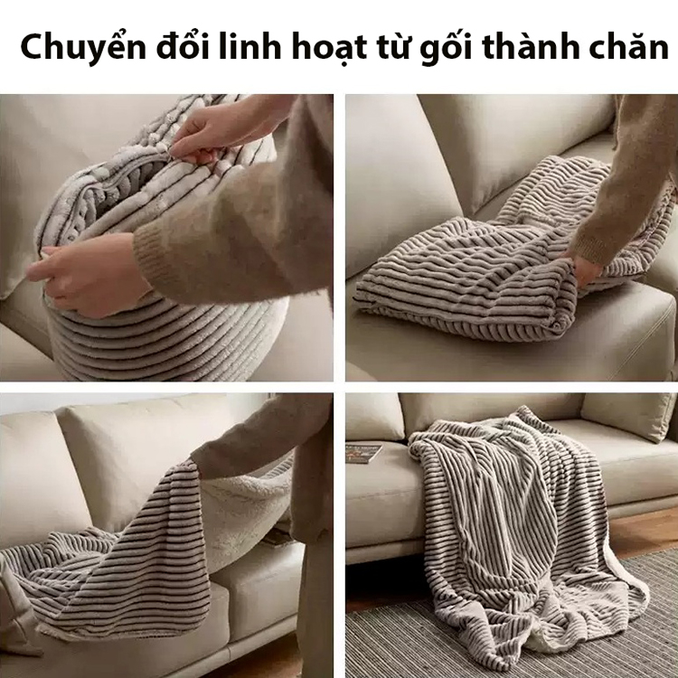 Gối chăn đa năng thư giãn hai trong một YHM849 