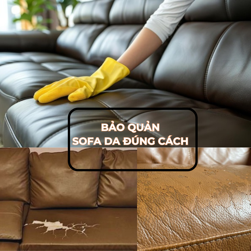 Bảo quản sofa da cao cấp nhập khẩu không bị nứt và phai màu