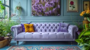 Cách trang trí sofa vintage với nội thất xung quanh