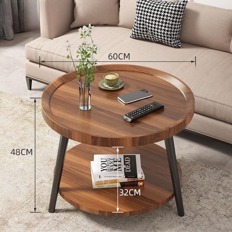 Bàn góc sofa decor căn hộ nhỏ bằng gỗ tinh tế BAZ418