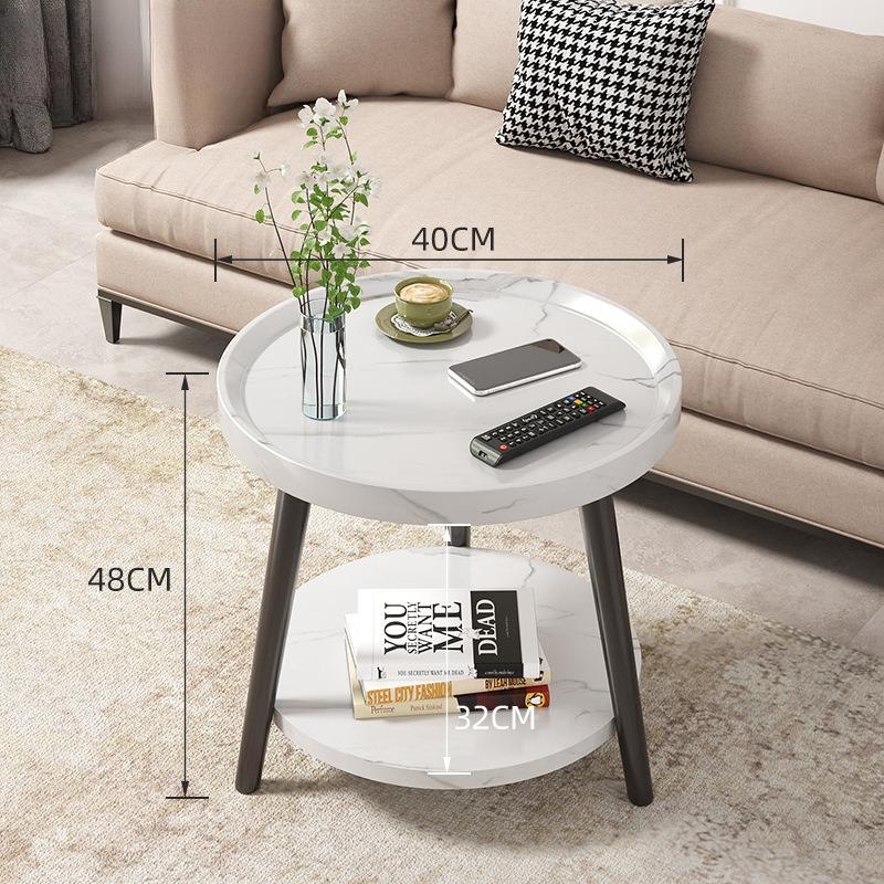 Bàn góc sofa decor căn hộ nhỏ bằng gỗ tinh tế BAZ418