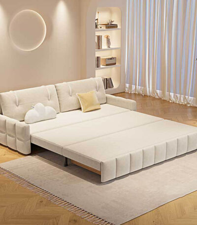 Giường sofa đôi bọc vải cao cấp sang trọng JES631