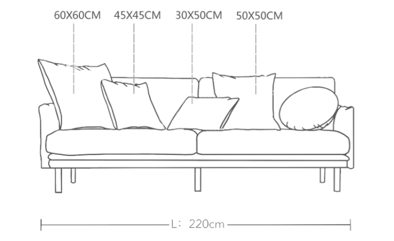 Gối ghế sofa hình quả tú cầu trang nhã tinh tế ROK133