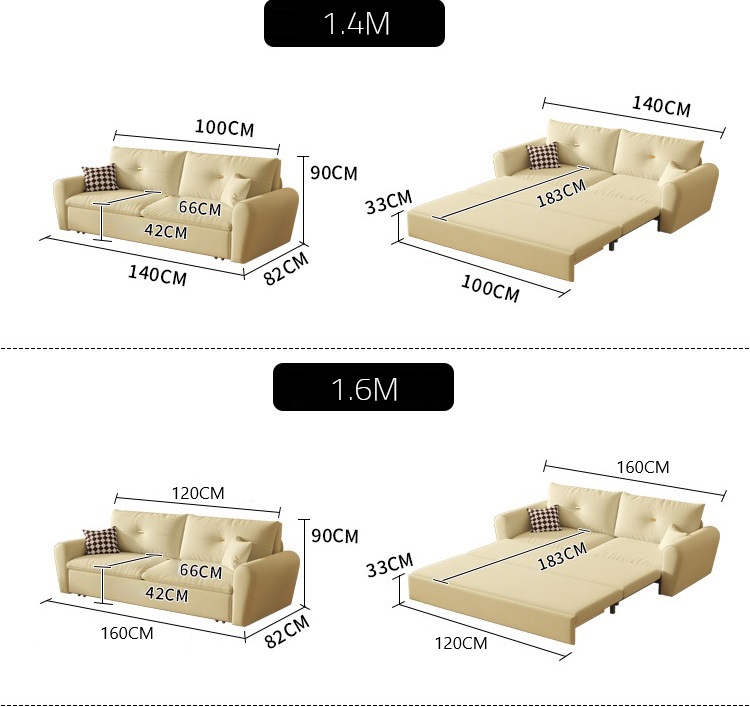 Sofa bed thư giãn Minimalist hiện đại JES549