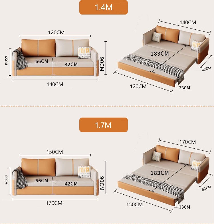 Sofa giường cao cấp phối màu độc đáo JES520