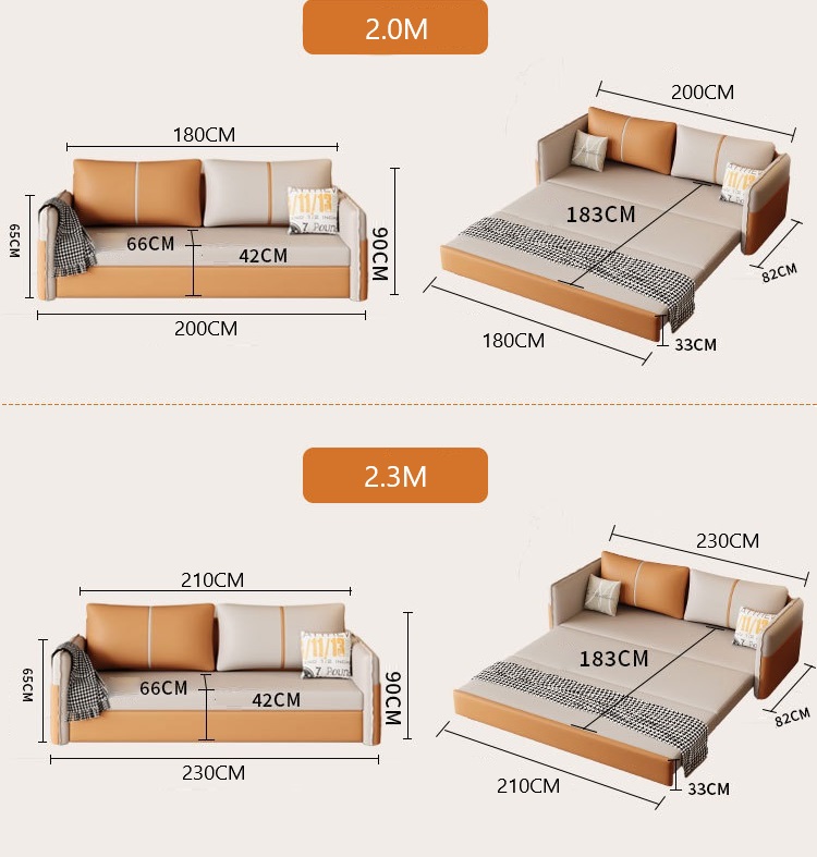 Sofa giường cao cấp phối màu độc đáo JES520