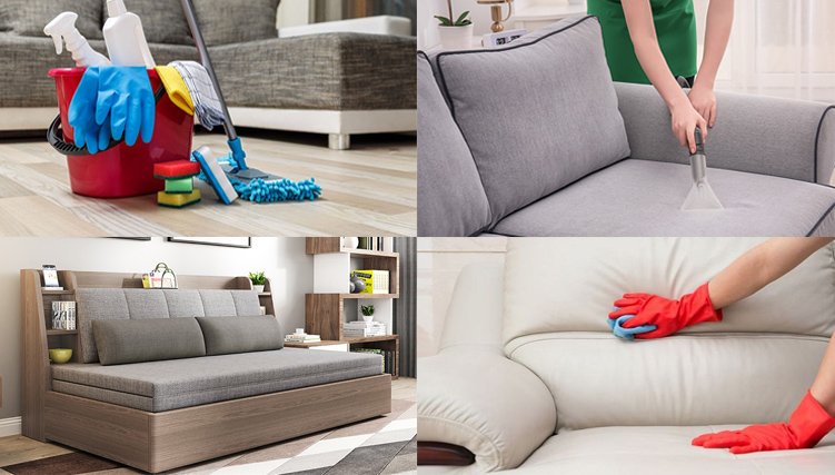 Chuẩn bị dụng cụ vệ sinh sofa giường cao cấp