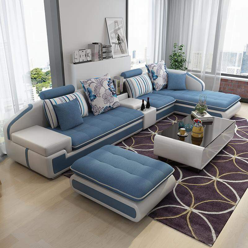 Ghế sofa vải góc chữ L