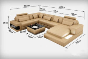 Tìm hiểu về kích thước sofa tiêu chuẩn