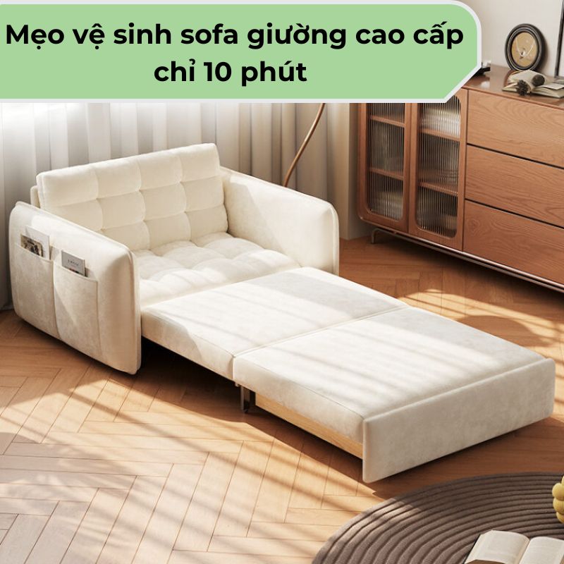 Mẹo vệ sinh sofa giường cao cấp chỉ 10 phút