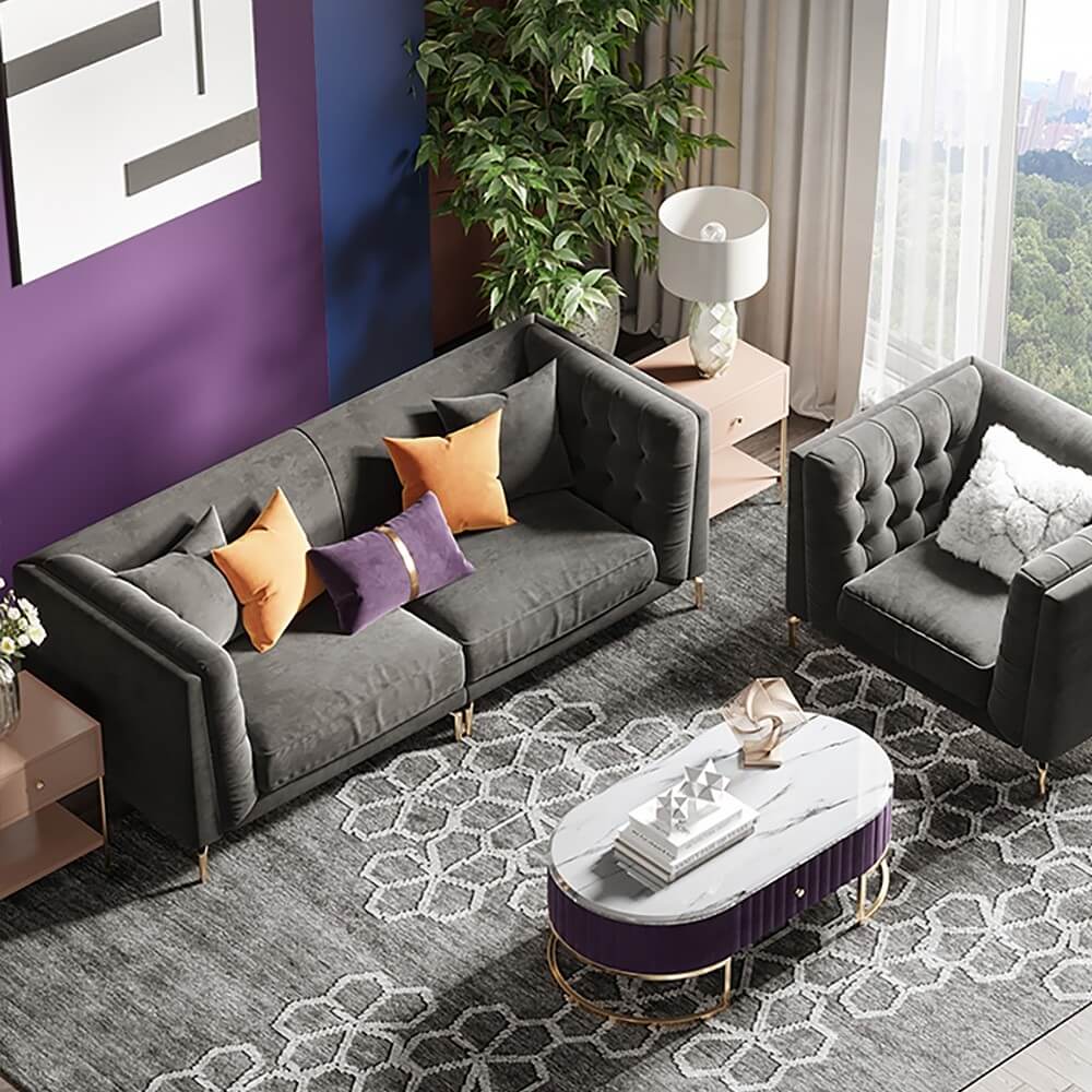 Ghế sofa 2 chỗ ngồi hiện đại