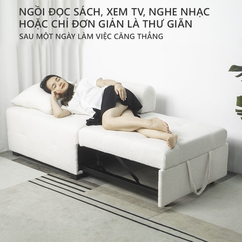 Tăng sự thoải mái với sofa giường đơn 