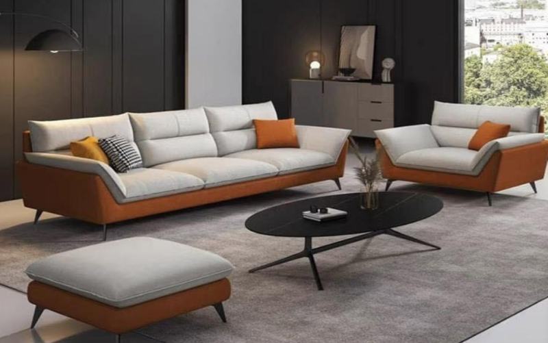 Ghế sofa bọc da công nghiệp đẹp mắt