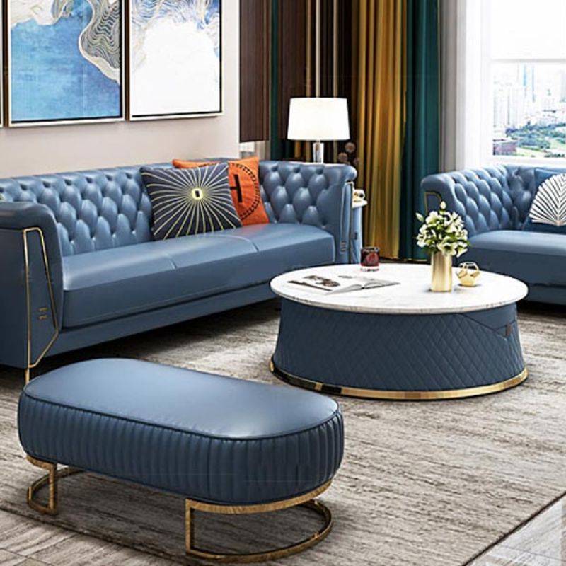 Ghế sofa màu xanh cao cấp