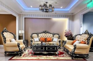 Ghế sofa hoàng gia tạo điểm nhấn cho nội thất gia đình