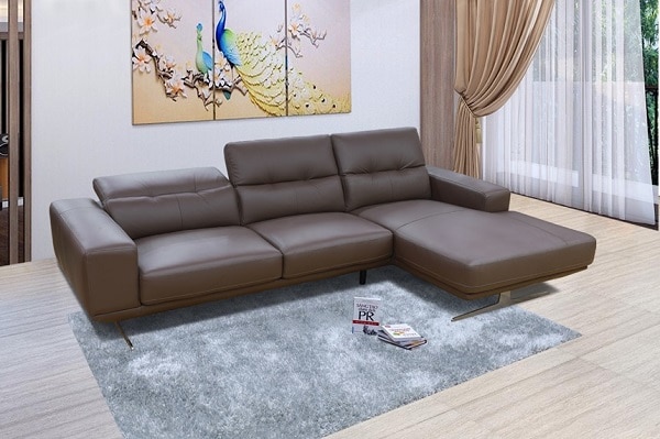 Sofa da màu nâu đẹp sang khác gì với các sofa khác 